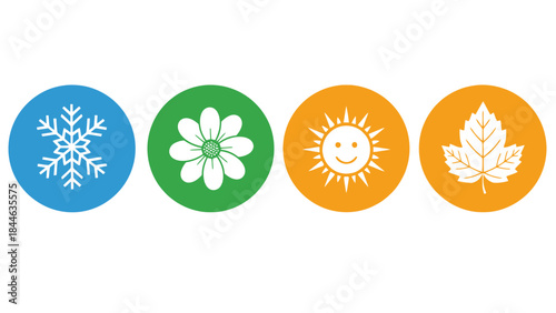 A vibrant vector illustration set of Easter eggs decorated with spring flowers and green leaves featuring a yellow sunflower design and floral nature patterns for a seasonal blossom decoration card