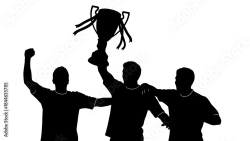 Vector silhouettes of people dancing and playing sports, illustrating the evolution of human movement