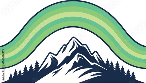 Northern Lights Over Arctic Night Sky. Aurora Borealis in Colorful Night Sky. Magical Northern Lights Landscape Scene. Polar Sky with Vibrant Northern Lights. Aurora Borealis Natural Light Phenomenon