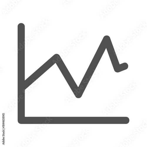 Graph showing fluctuation in data