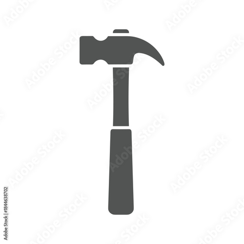 Hammer icon on white background