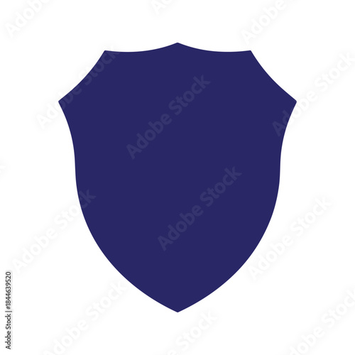 Protection and security symbol represented by a blue shield