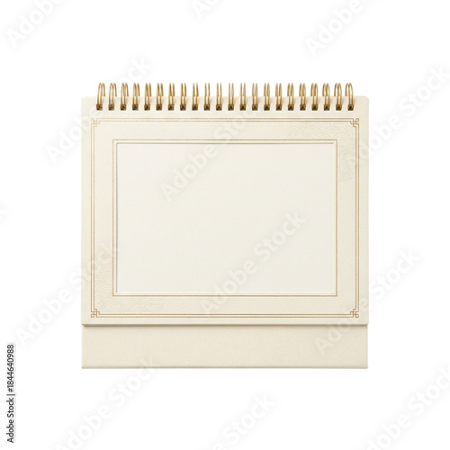 Elegant Chinese desk calendar with blank page for custom dates and planning
