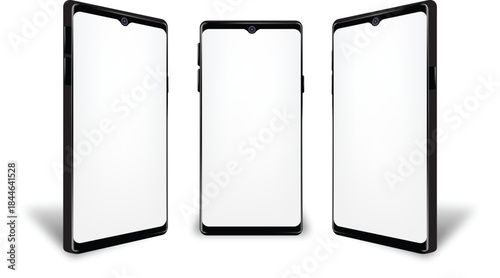 New generation bezel less phone display vector