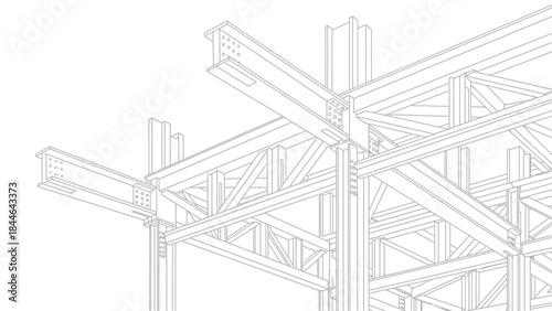 vector sketch of a building