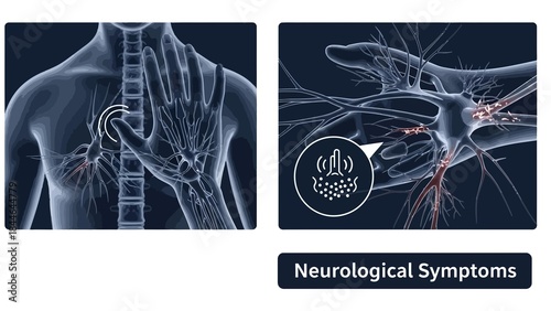Neurological Symptoms: Nerve Pain, Chest Discomfort, and Neuronal Activity