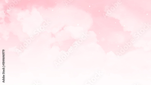 Clear pink sky background, clouds with background. 