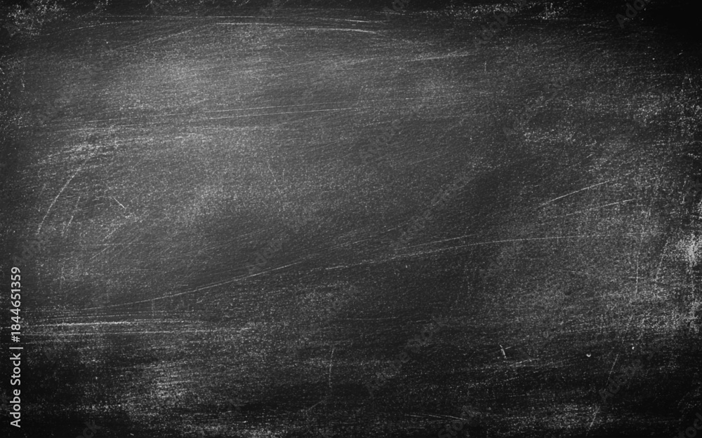 Fototapeta premium Dark background texture. Blank for design. Chalk rubbed out on blackboard