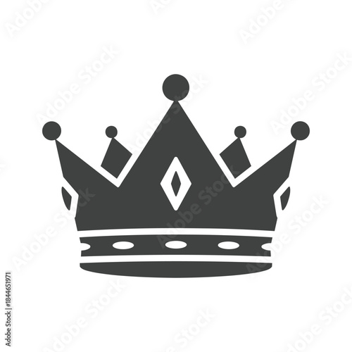 Royal crown icon on white background