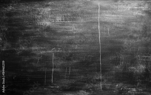 Chalk rubbed out on blackboard