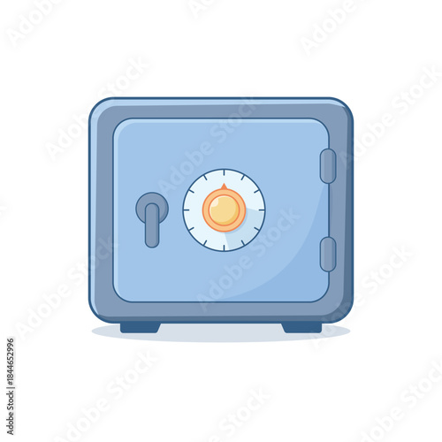 Money vault vector illustration on isolated. Bank safe