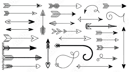 Hand drawn arrow collection
