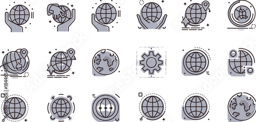 Black Vector Silhouette Collection of Motorcycles, Including Dirt Bike, Scrambler, and Standard Street Bike Styles, Representing Off-Road, Classic, Adventure, and Motorcycling Culture