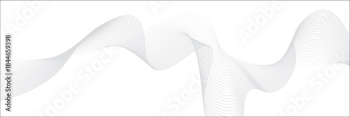 White gradient background with waves. EPS10