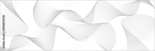 White gradient background with waves. EPS10