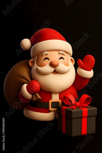 santa claus with gifts