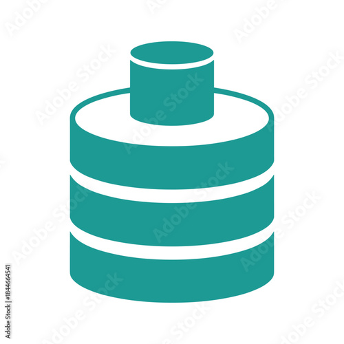 Simple graphic representation of a cylindrical object
