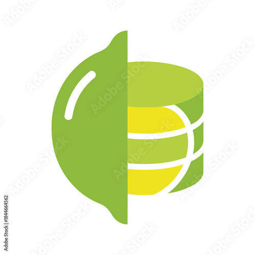 Fresh avocado half with pit