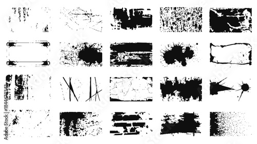 Vector Overlay texture stamps dust, grain, grunge. Overlay grunge texture, Detailed stamps mockups with effect old, damage, concrete, vintage, dust, crack, dirty.