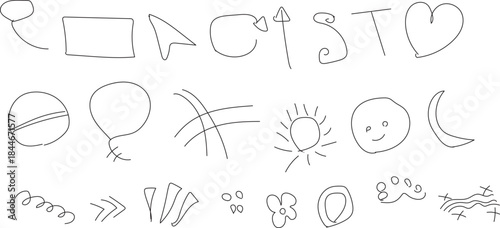 Hand draw design on white board