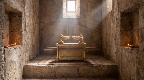 Ark of the covenant in ancient jewish chamber