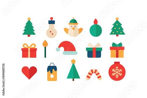 christmas-celebration-flat-icon-set-featuring-twel.eps