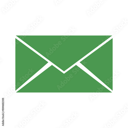 Green envelope icon representing email or message