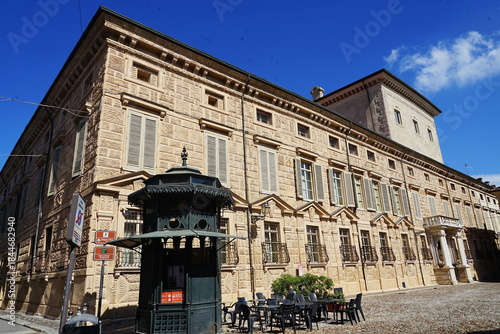 An ancient Art Nouveau shrine in Piazza Matilde di Canossa in Mantua, Italy.