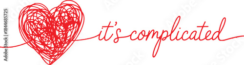 Chaos heart silhouette vector design