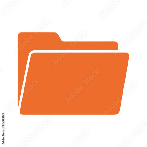 Orange folder icon representing file organization