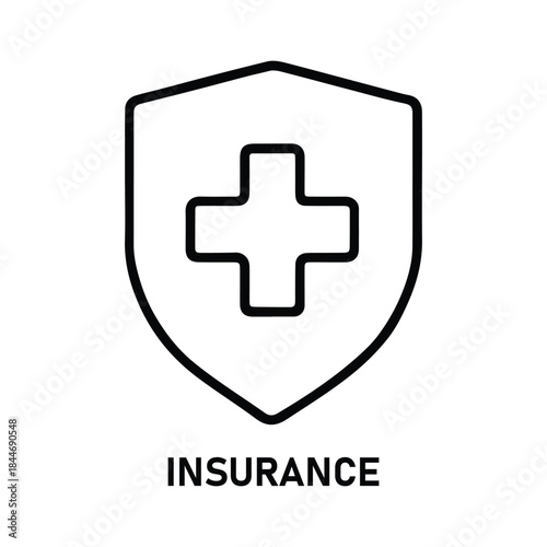 A black shield icon with a white medical cross, symbolizing health protection, immune system defense, and overall safety. A  black shield icon with a white medical cross, symbolizing health protection