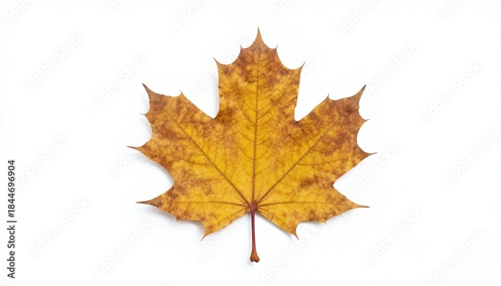 Fototapeta premium Falling leaves event autumn leaves nature isolated background close-up natural beauty