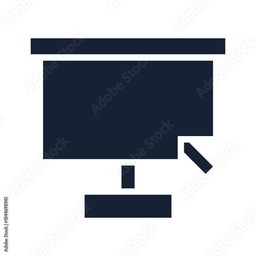 Computer monitor with cursor icon