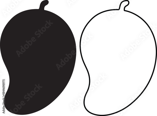 Minimalist black and white of a speech bubble with a stem outline