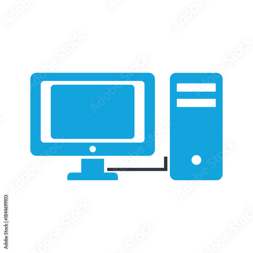 Computer system with monitor and tower