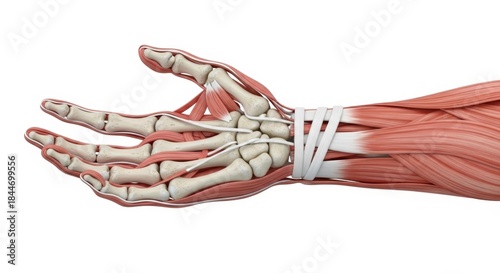 Anatomy of the hand muscles on