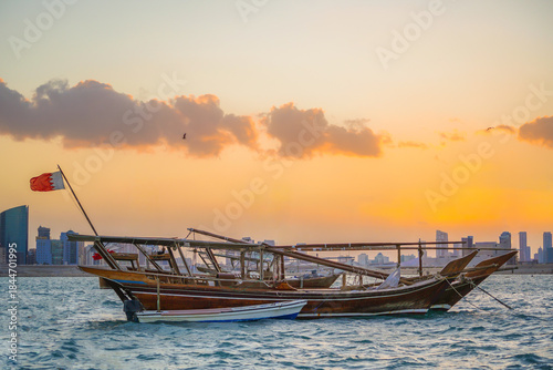 Tableau sur toile bahrain old sailing boat