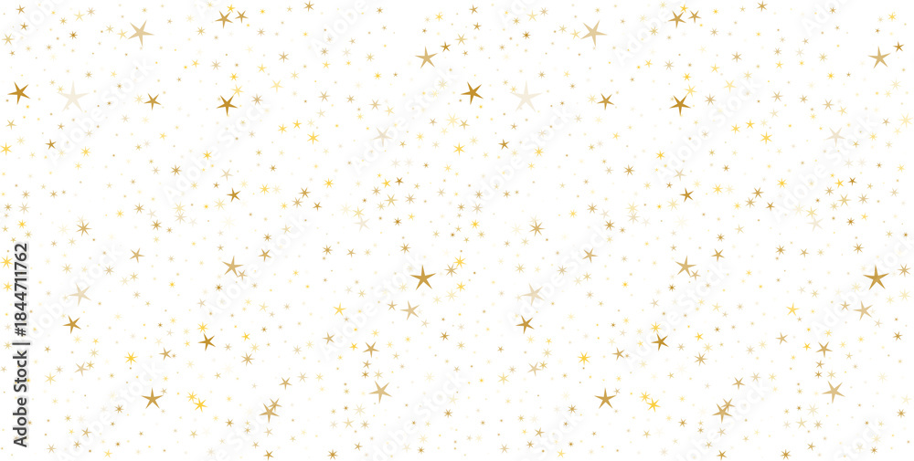 Fototapeta premium Golden Confetti Background Falling shiny golden confetti isolated on transparent background. Bright festive tinsel of gold color.confetti falling festive decoration for birthday party celebration.