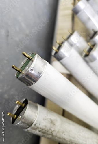 Fluorescent lights in the trash