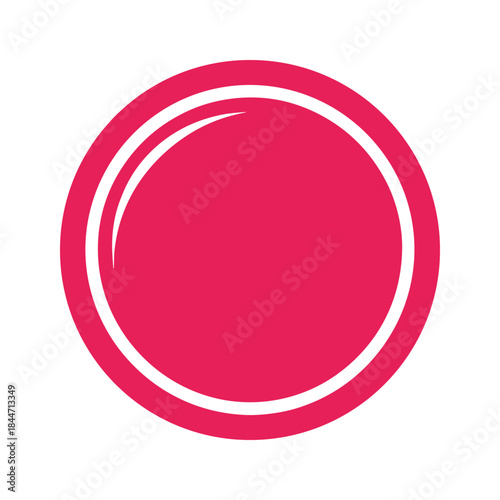 Simple pink circle logo design element