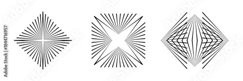 Sparkle or crystal diamond logo on transparent background