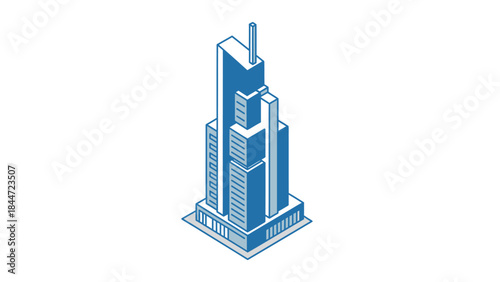 Modern Construction Industry Concept with Building Development Vector