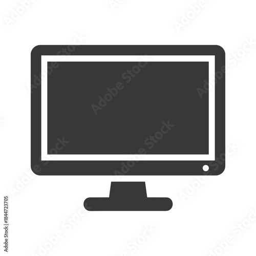 Computer monitor icon illustration