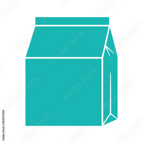 Simple illustration of a milk carton