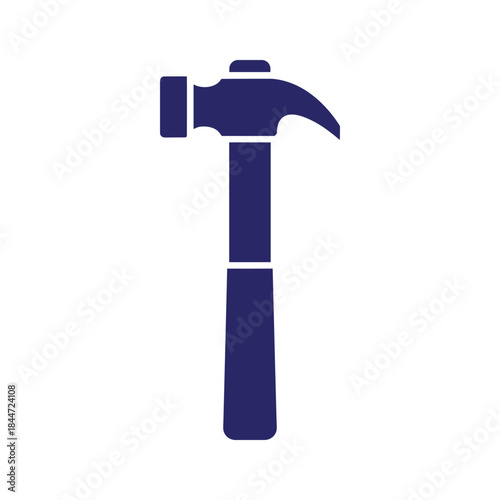 Claw hammer icon on white background