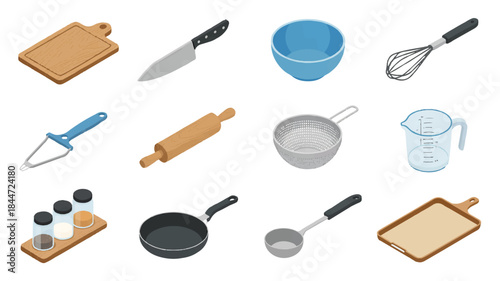 Kitchen utensils and tools collection