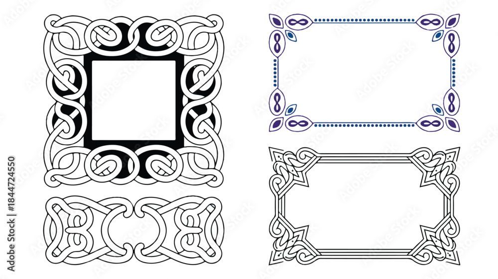 Obraz premium Ornate frame templates for decorative designs
