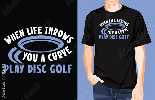 Disc golf and dreams t-shirt design