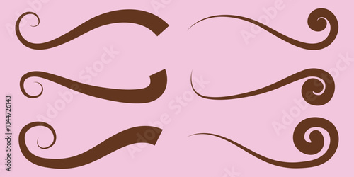 baseball swoosh and swash tails border or divider