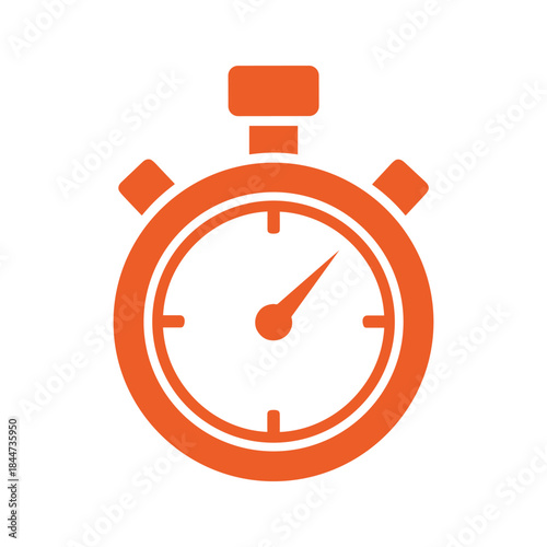 Timer icon on white background